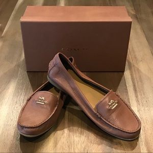 COPY - Coach opal pebble grain leather loafers sa…